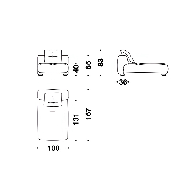 Модульный диван Moroso Me-Time - фото-4 | interior market