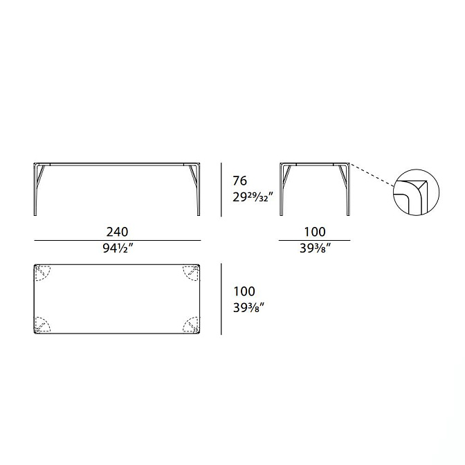 Стол обеденный Turri Milano - фото-6 | interior market