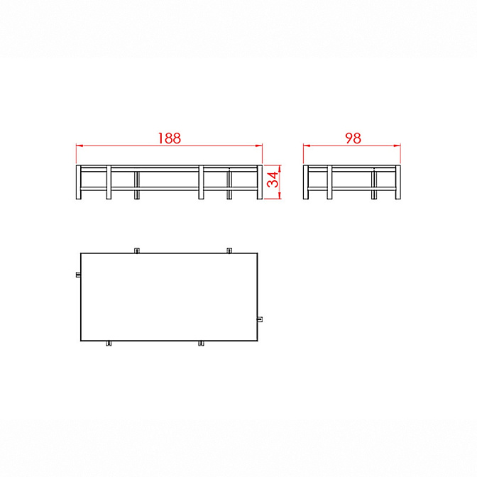 Кофейный столик JNL Allegretto - фото-4 | interior market
