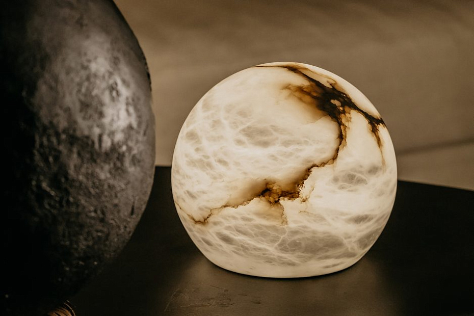 Настольная лампа United Alabaster WIRELESS MOON - фото-4 | interior market