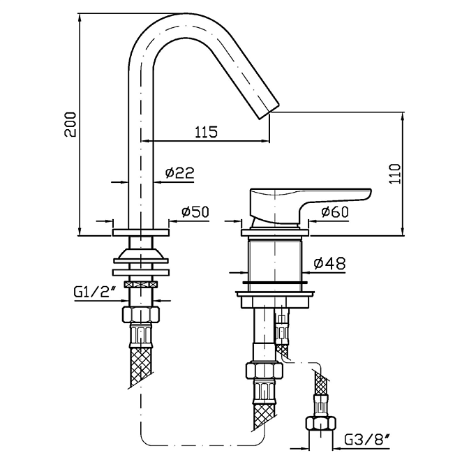 Смеситель для раковины Zucchetti  - фото-2 | interior market