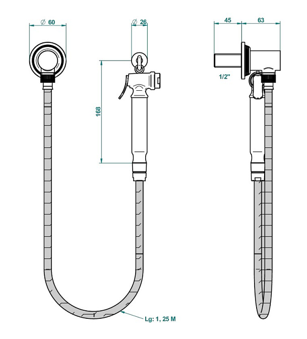 Смеситель для биде THG  - фото-2 | interior market