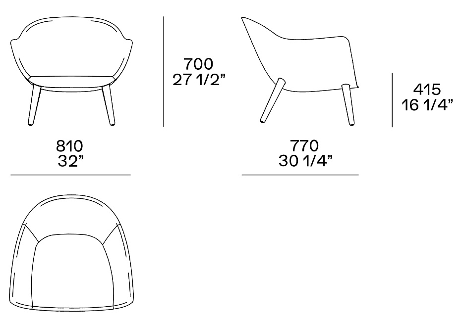 Кресло Poliform Mad Chair - фото-3 | interior market