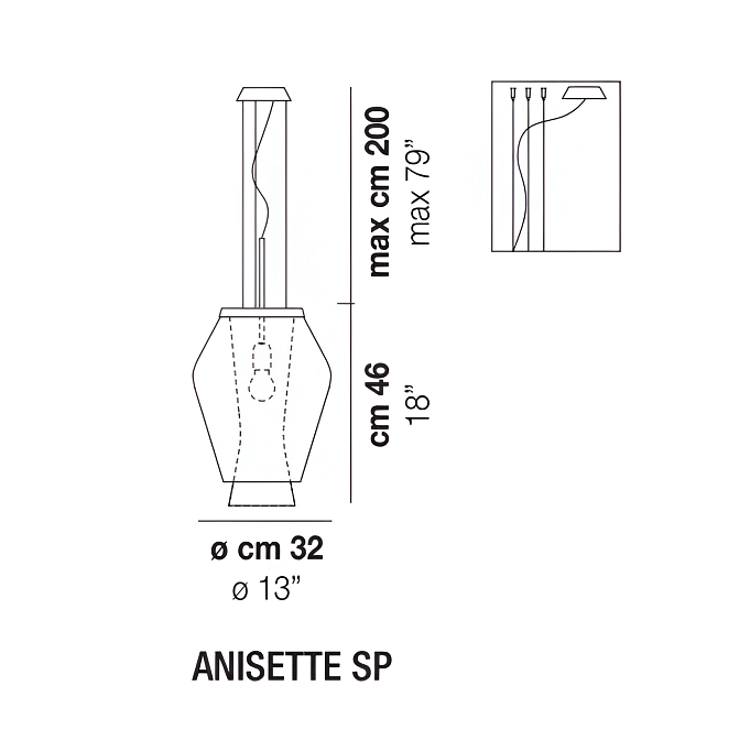 Потолочный светильник  Vistosi Anisette - фото-4 | interior market