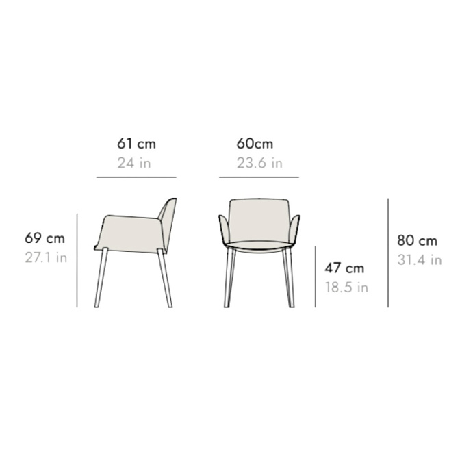 Обеденный стул PUNT Hug - фото-4 | interior market