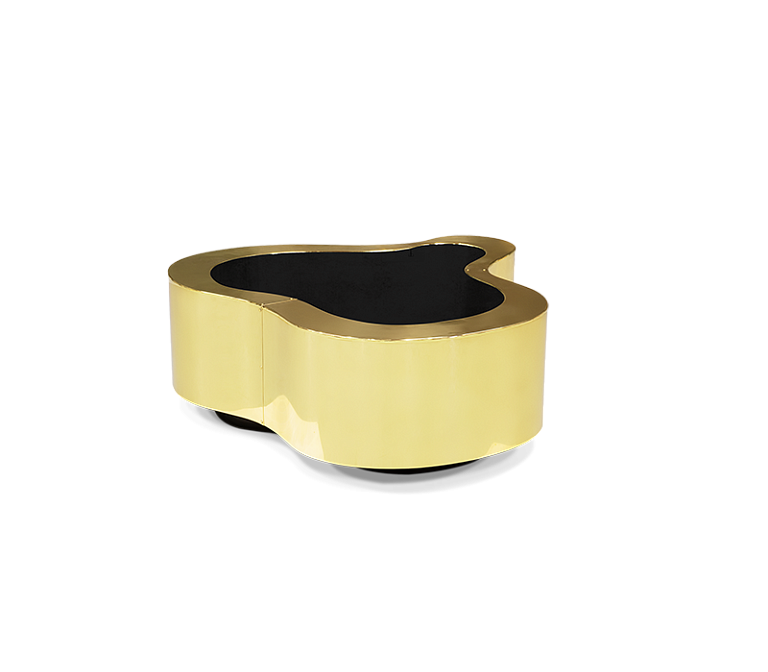 Журнальный столик Boca do Lobo Wave Small Polished Brass Center Table - фото-3 | interior market