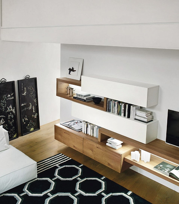 Стенка под ТВ Sangiacomo Lampo Pianali - фото-2 | interior market Стенка под ТВ Sangiacomo Lampo Pianali - фото-2 | interior market