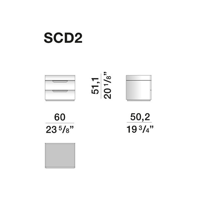 Прикроватная тумба Molteni 7070 - фото-5 | interior market