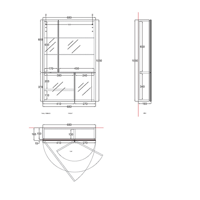 Зеркальный шкаф Cielo ALEX - фото-4 | interior market
