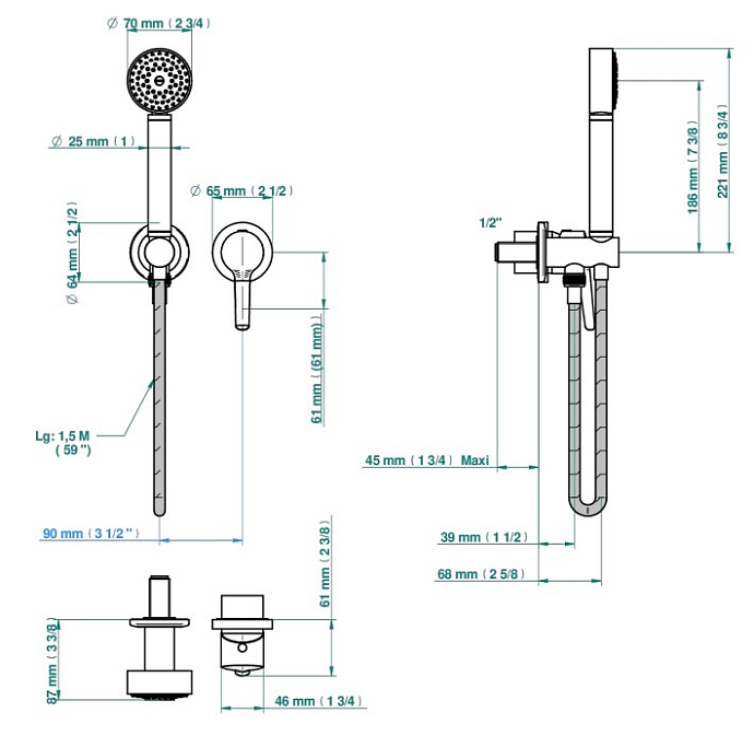 Смеситель встраиваемый THG System - фото-2 | interior market