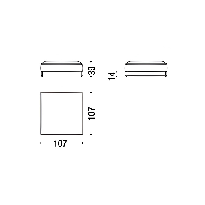 Пуф Moroso Shanghai Tip - фото-3 | interior market