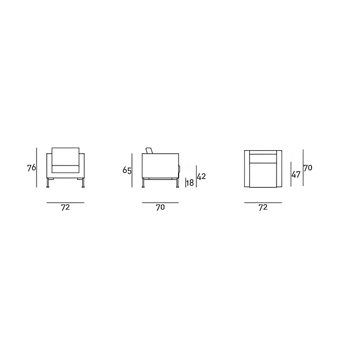 Кресло Living Divani BOX - фото-3 | interior market