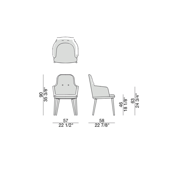 Обеденный стул Porada CONNIE - фото-4 | interior market