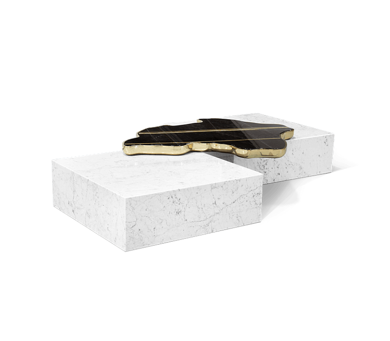 Журнальный столик Boca do Lobo Navarra Black White Center Table - фото-3 | interior market