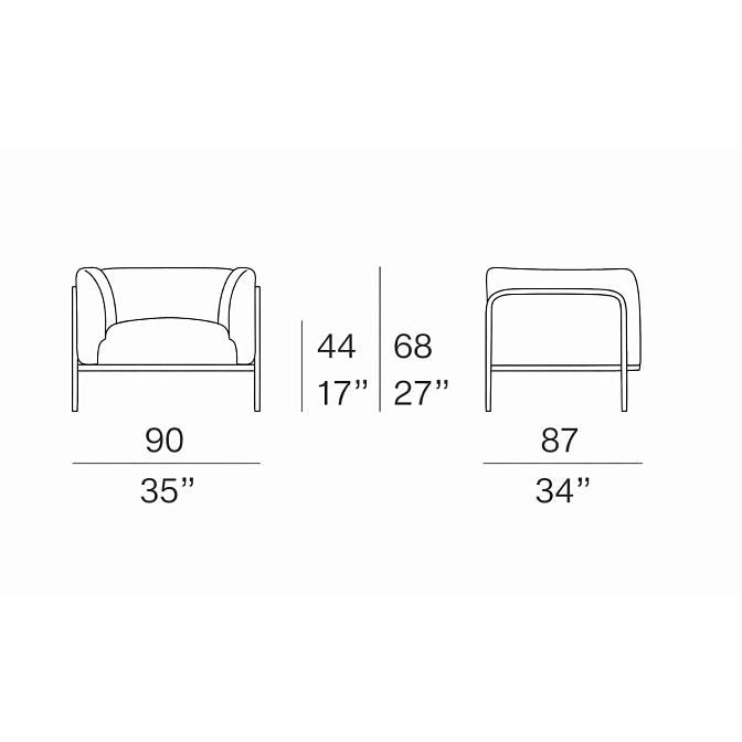 Кресло для улицы Paola lenti Pli - фото-4 | interior market