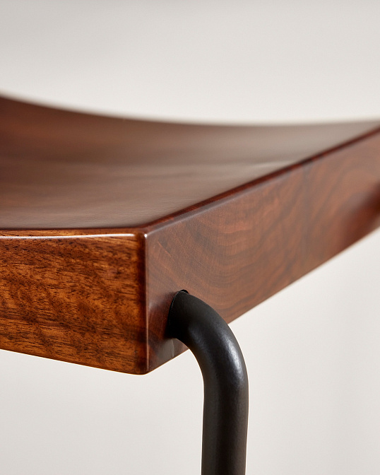 Табурет Pierre Chareau Bar bois et métal - фото-3 | interior market