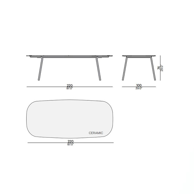 Обеденный стол для улицы Manutti Minus - фото-6 | interior market