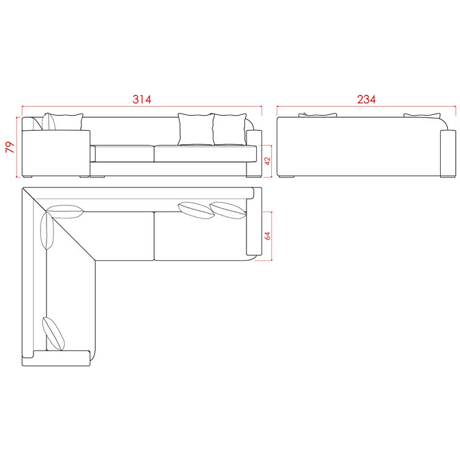 Угловой диван JNL Wagner - фото-3 | interior market