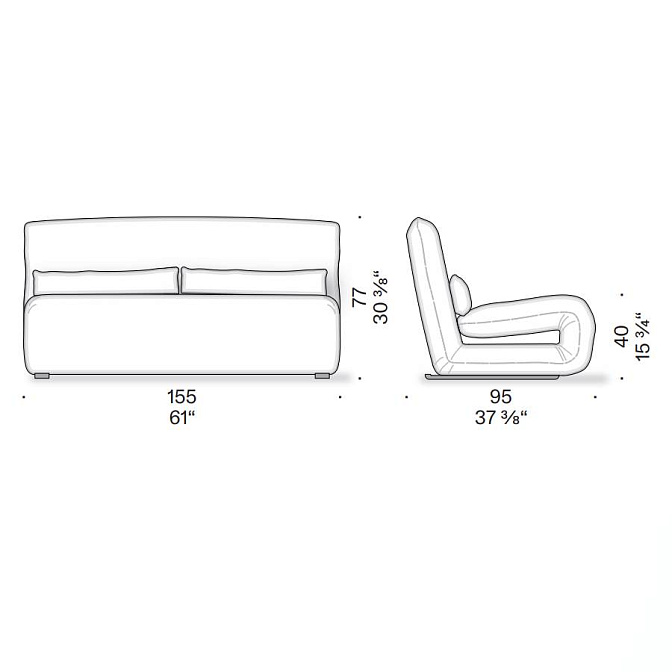 Кресло раскладное De Padova TATTOMI - фото-3 | interior market