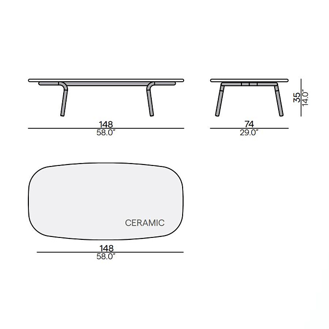 Кофейный столик для улицы Manutti Minus - фото-3 | interior market