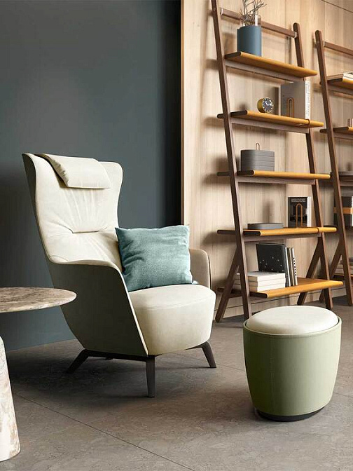 Пуф Poltrona frau Mamy Blue - фото-2 | interior market