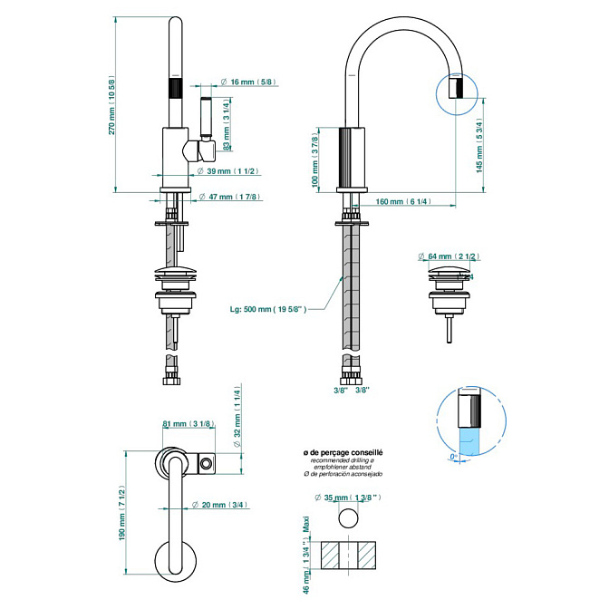 Смеситель для раковины THG  - фото-2 | interior market