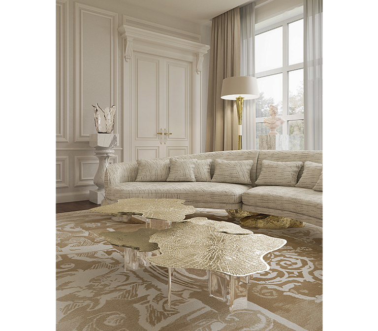 Журнальный столик Boca do Lobo Monet Brass Center Table - фото-7 | interior market