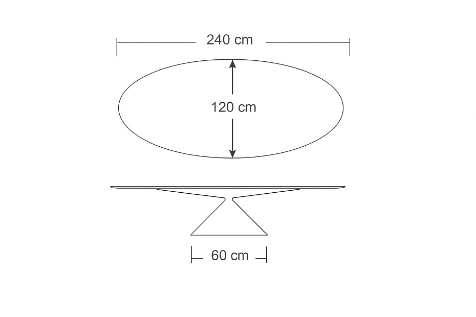 Обеденный стол Desalto MAXI CLAY OVAL - фото-2 | interior market