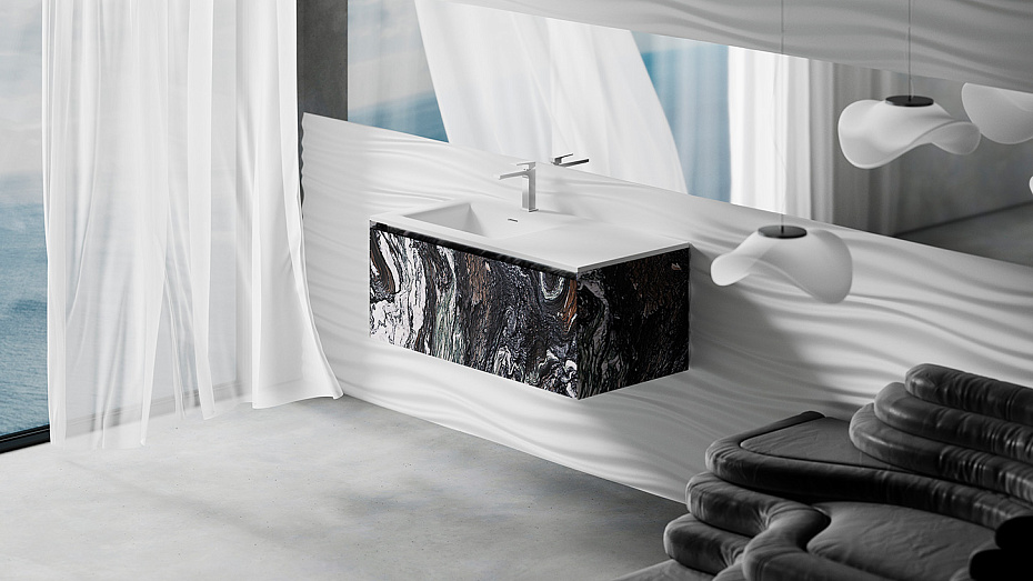 Раковина подвесная SALINI ONDA FLOW SQUARE - фото-6 | interior market