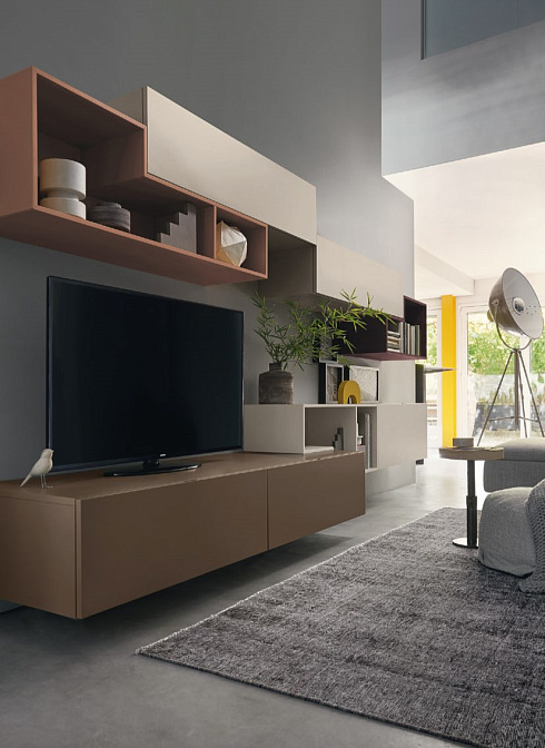 Стенка под ТВ Sangiacomo Lampo Tetris - фото-2 | interior market Стенка под ТВ Sangiacomo Lampo Tetris - фото-2 | interior market