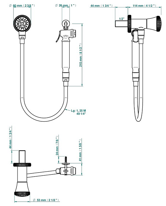 Смеситель для биде THG Hirondelles - фото-2 | interior market