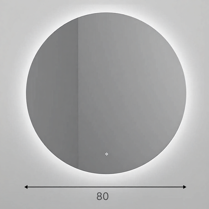 Зеркало для ванной SALINI OMBRA круглое с LED подсветкой - фото-1 | interior market