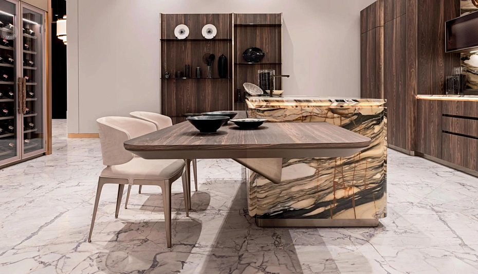 Кухня c островом Visionnaire By Ipe Cavalli Villa d'Este - фото-13 | interior market