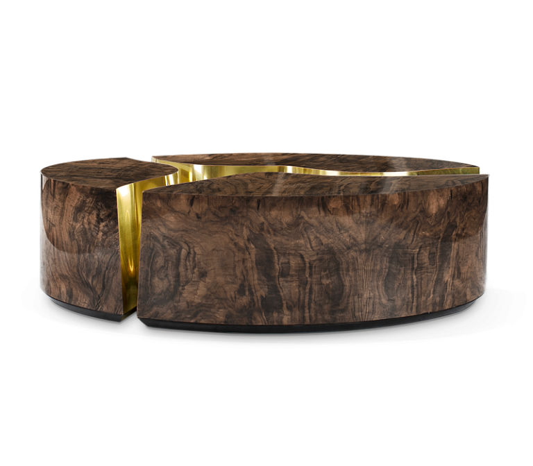 Журнальный столик Boca do Lobo Lapiaz Oval Walnut Center Table - фото-5 | interior market
