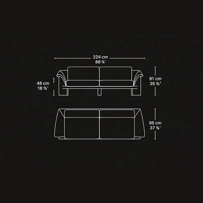 Диван Neutra La Grande Muraglia - фото-2 | interior market