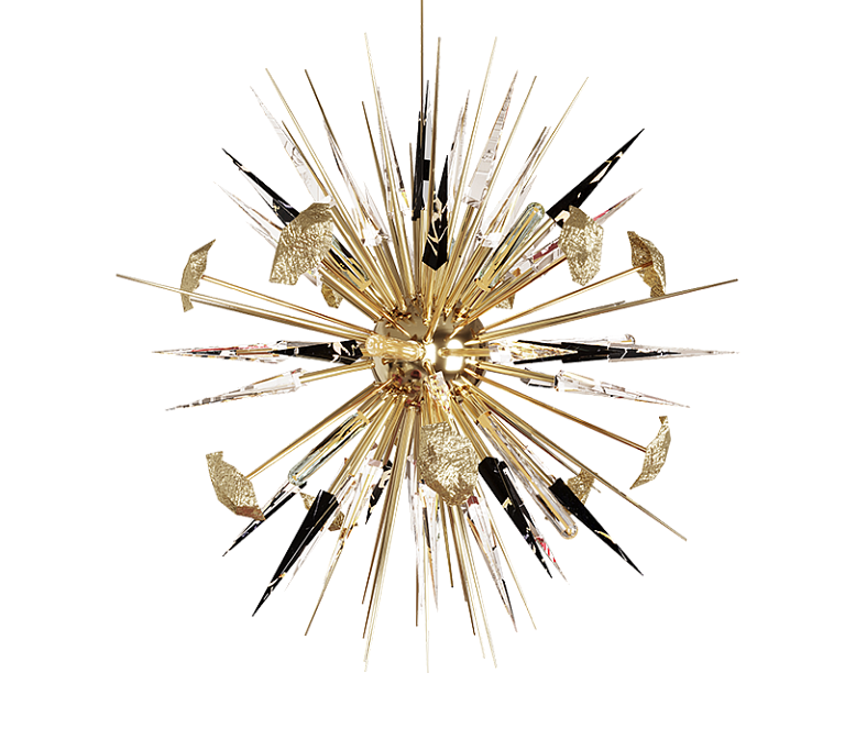 Потолочный светильник  Boca do Lobo Outburst Black Chandelier - фото-2 | interior market