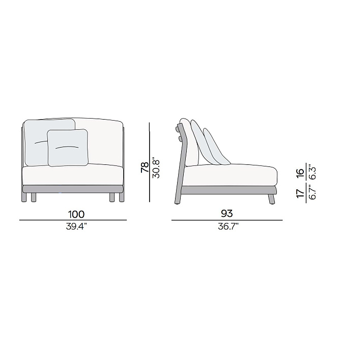 Кресло для улицы Manutti Muyu - фото-2 | interior market