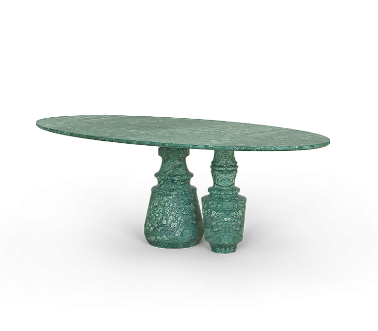Обеденный стол Boca do Lobo Pietra Oval Guatemala Dining Table - фото-3 | interior market