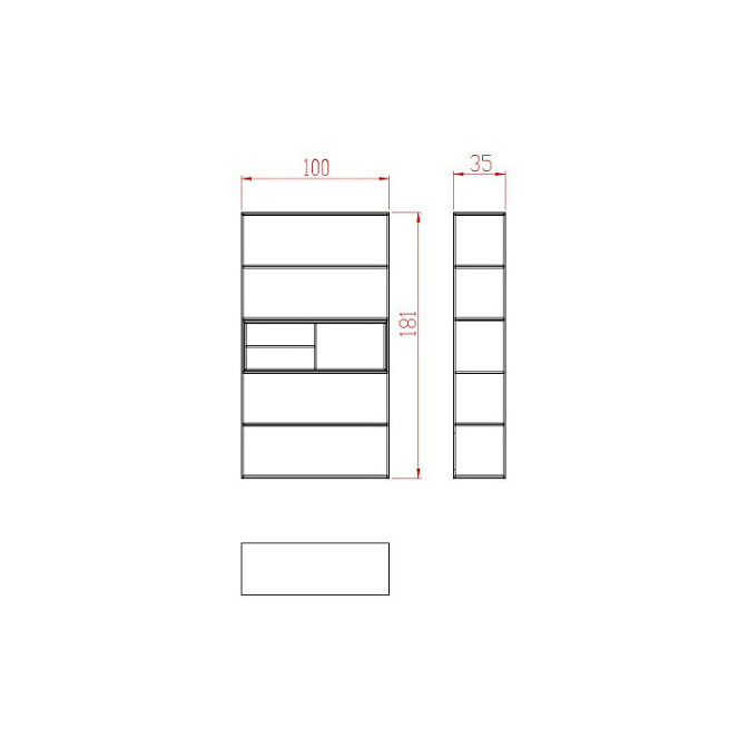 Книжный стеллаж JNL Ligne - фото-2 | interior market