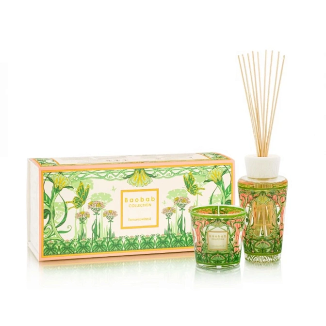 Набор: диффузор 250 мл + свеча 190 г Baobab TOMORROWLAND SUMMER 2025 - фото-1 | interior market