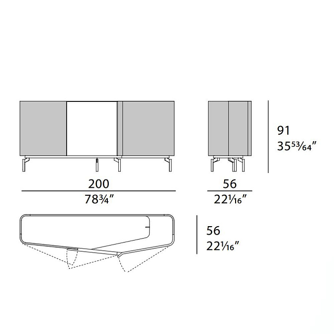 Буфет Turri Zenit - фото-7 | interior market