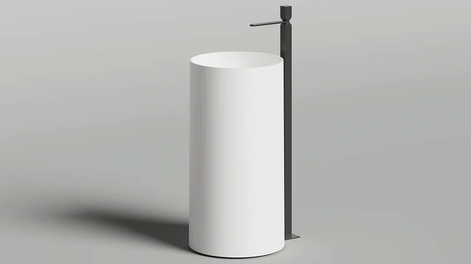 Раковина напольная матовая SALINI ARMONIA ROUND 01 - фото-2 | interior market