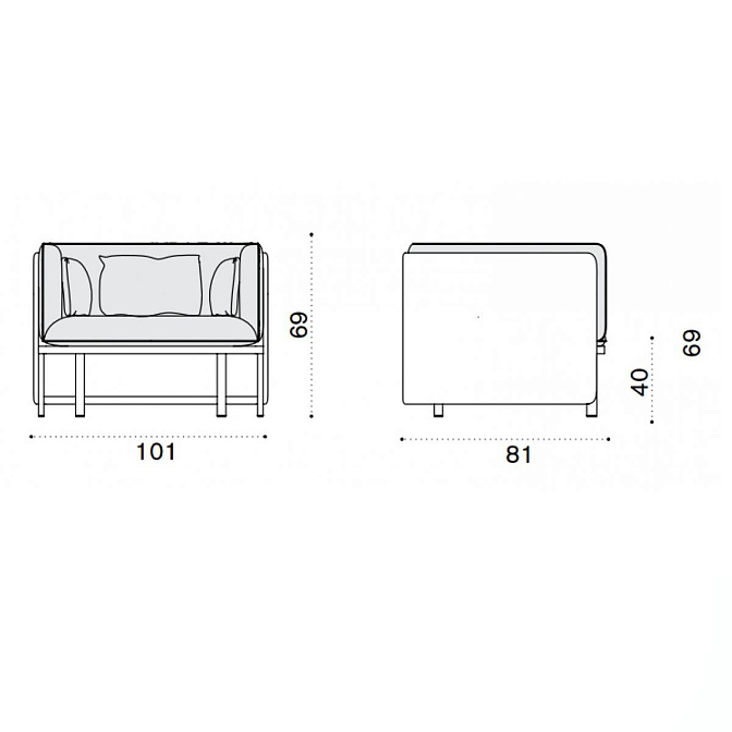 Кресло для улицы Ethimo Esedra - фото-4 | interior market