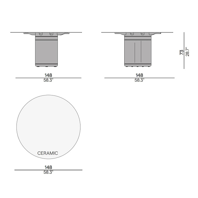 Обеденный стол для улицы Manutti Ogado - фото-4 | interior market