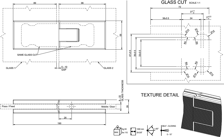 Петля для душевого ограждения GESSI DIAMANTATO - фото-2 | interior market