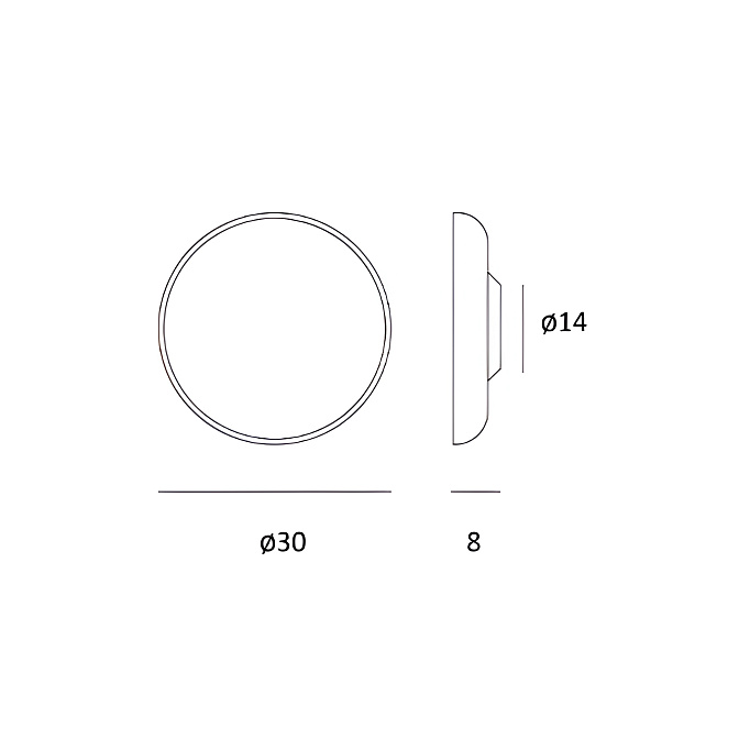 Бра Lumen Center Zero wall - фото-5 | interior market