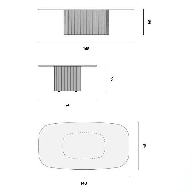 Кофейный столик для улицы Manutti Nami - фото-4 | interior market