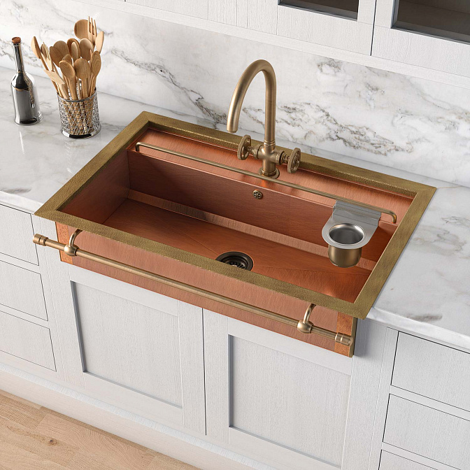 Кухонная мойка со ступенькой Gullo 1A012Z09015A - фото-1 | interior market