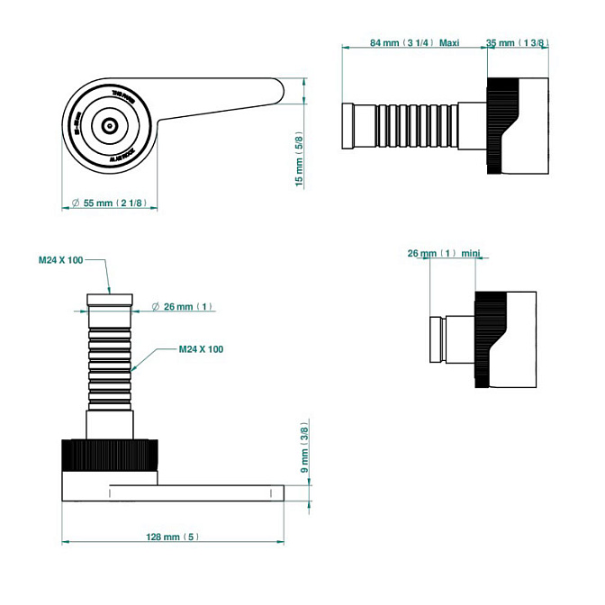 Встраиваемый смеситель THG ZOOM.12 - фото-2 | interior market