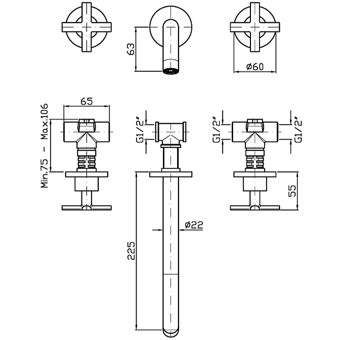 Смеситель для раковины Zucchetti  - фото-2 | interior market